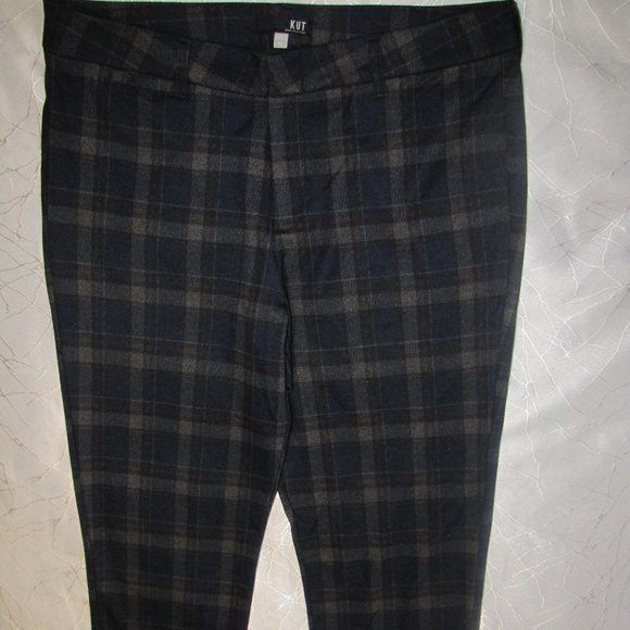 Kut From the Kloth 16L Plaid Straight Leg Pant - Picture 2 of 4